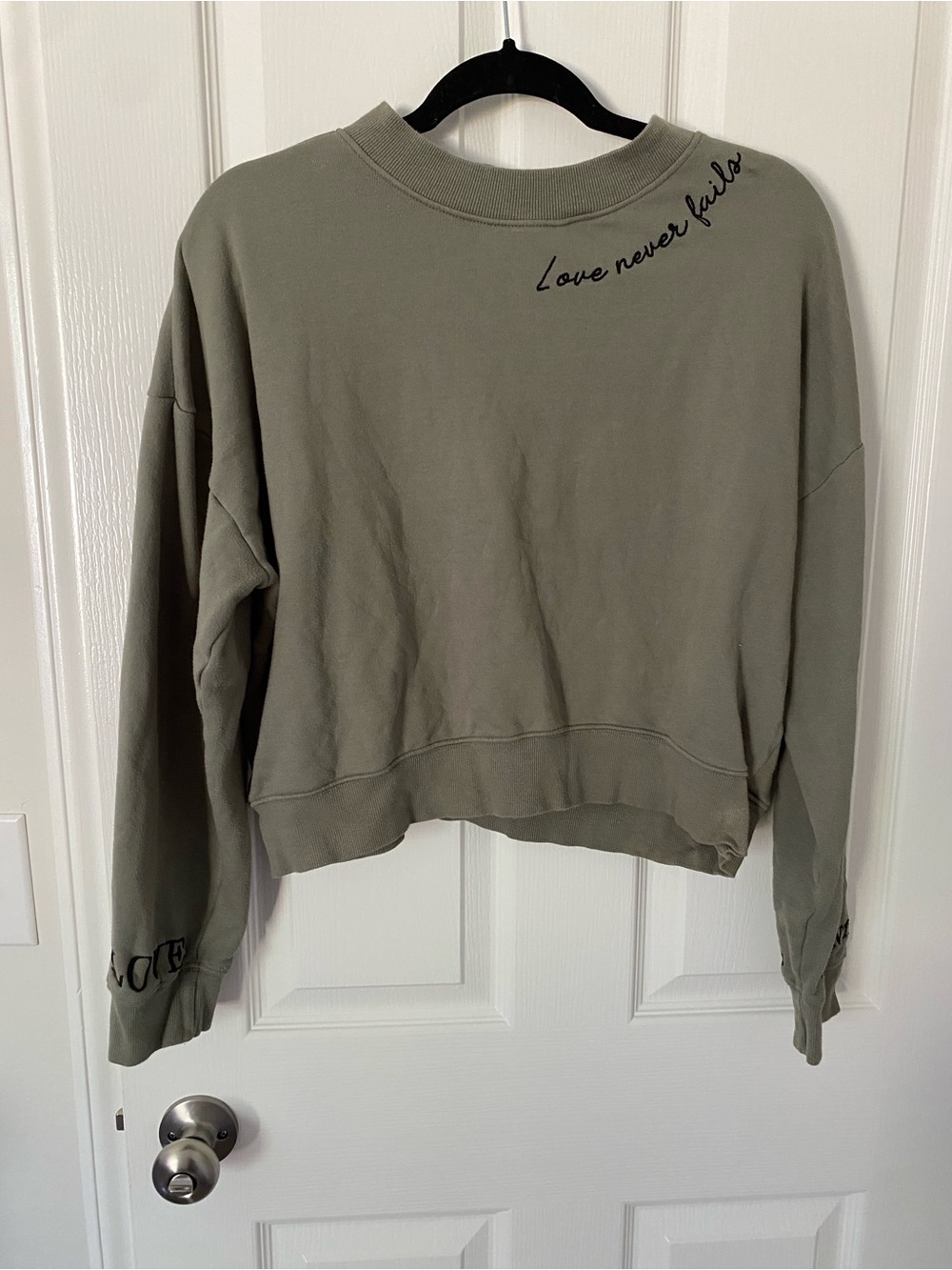 Vibe Olive Green Crewneck Sweatshirt